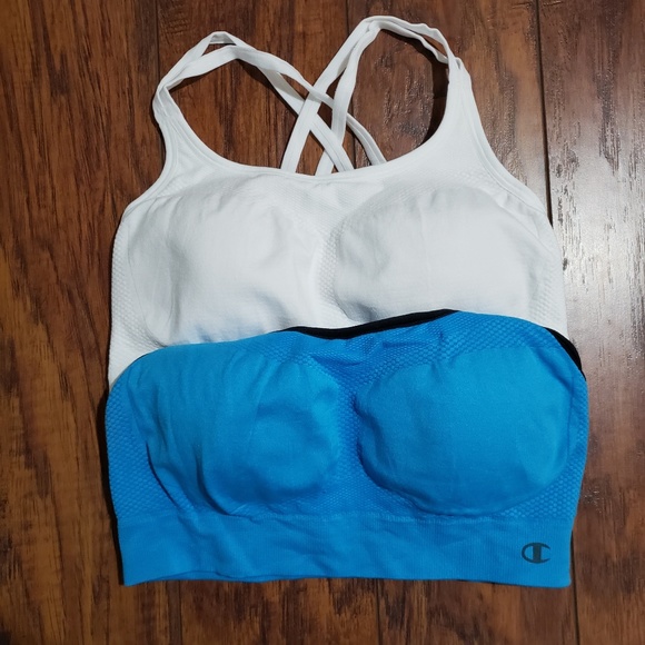 Seamless Bra Champion 2 PK white/Blue - Picture 4 of 7